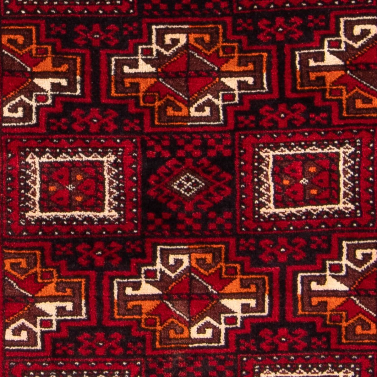 Alfombra de pasillo Alfombra Belutsch - 190 x 90 cm - rojo