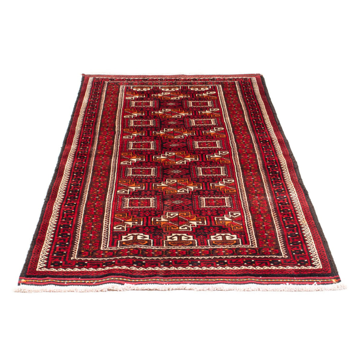 Alfombra de pasillo Alfombra Belutsch - 190 x 90 cm - rojo
