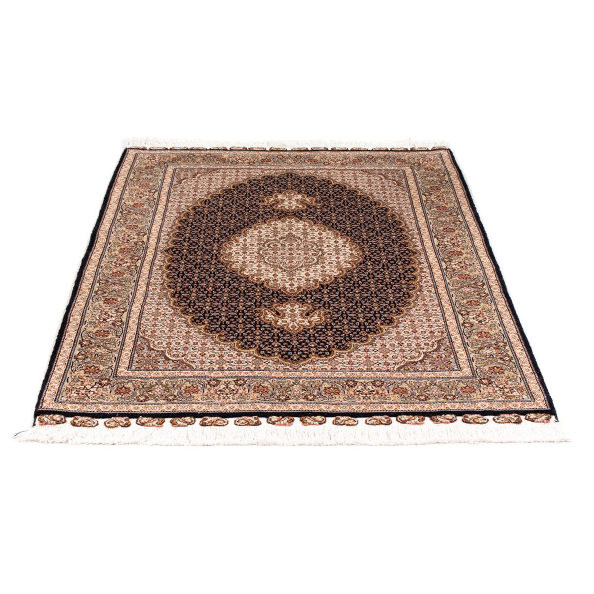 Alfombra Persa - Tabriz - Real - 160 x 103 cm - azul oscuro