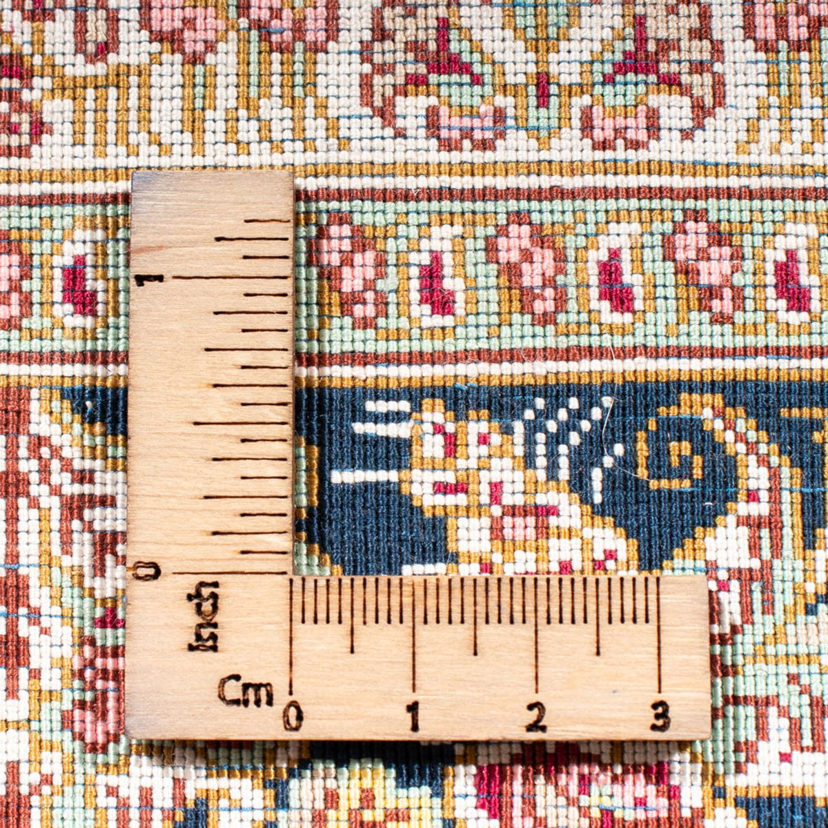 Alfombra de seda - Ghom Seda - Prima - 152 x 102 cm - azul oscuro