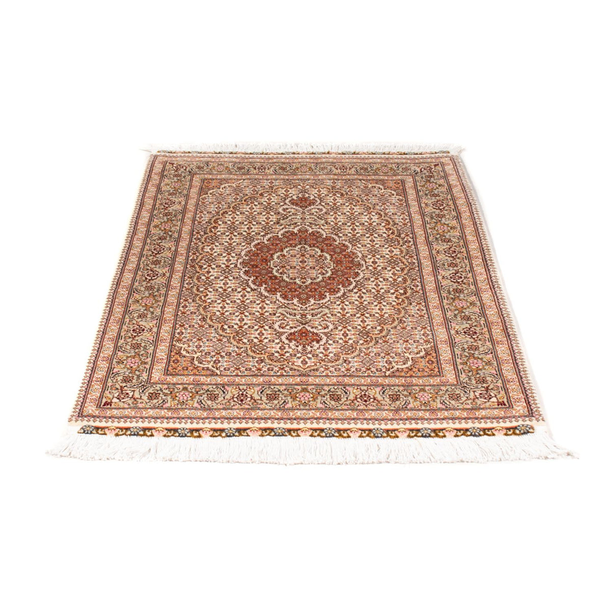 Alfombra Persa - Tabriz - Real - 130 x 75 cm - beige