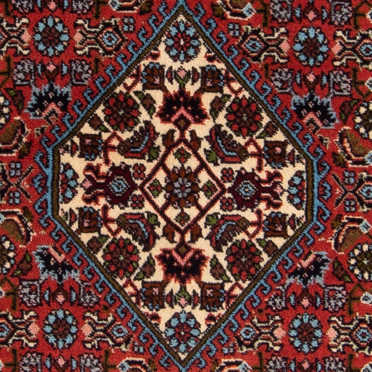 Alfombra persa - Bidjar - 156 x 86 cm - rojo