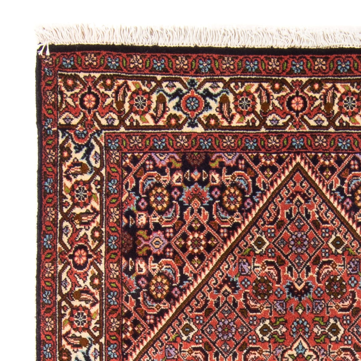 Alfombra persa - Bidjar - 151 x 82 cm - rojo