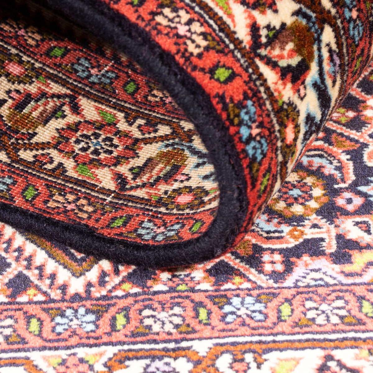 Alfombra persa - Bidjar - 151 x 82 cm - rojo