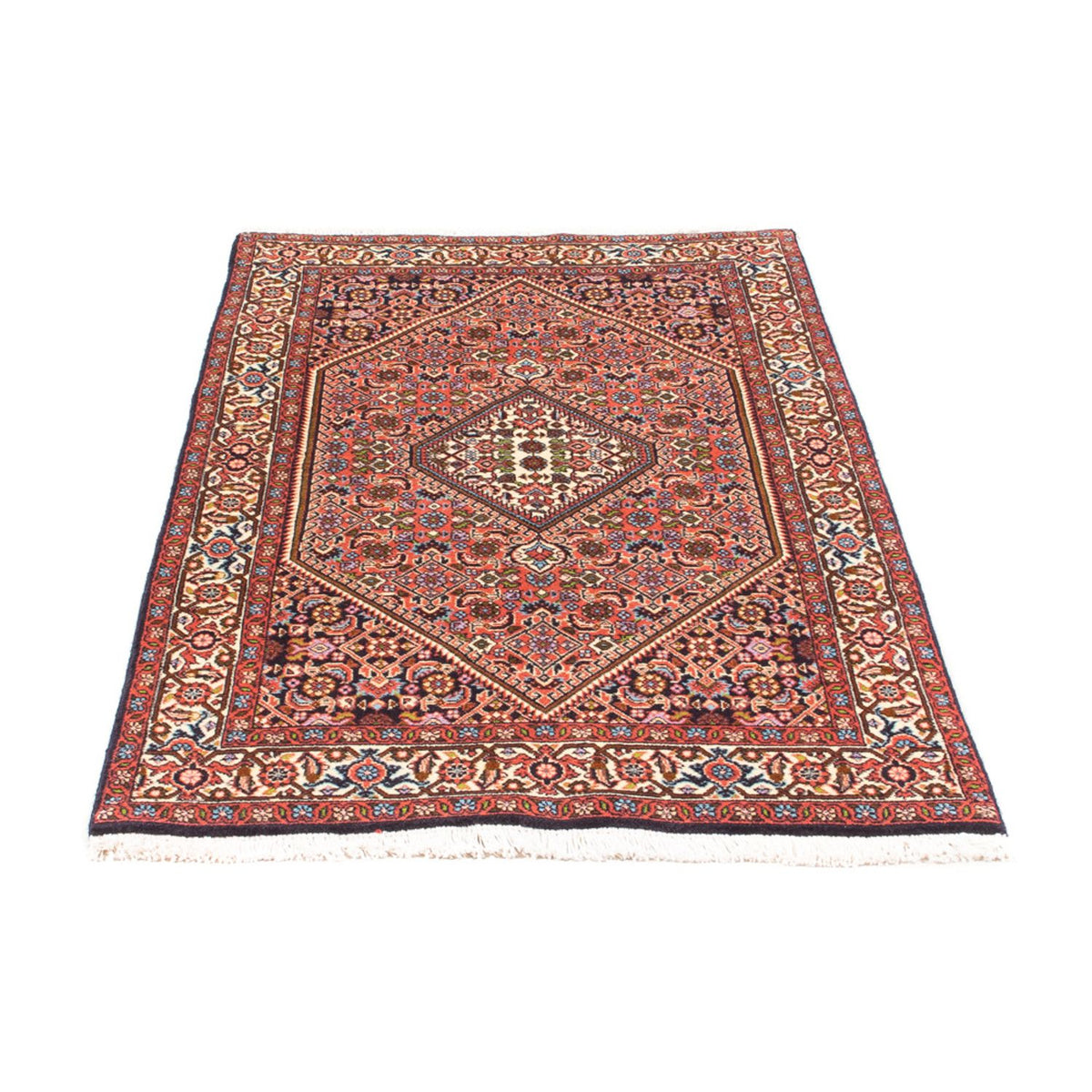 Alfombra persa - Bidjar - 151 x 82 cm - rojo