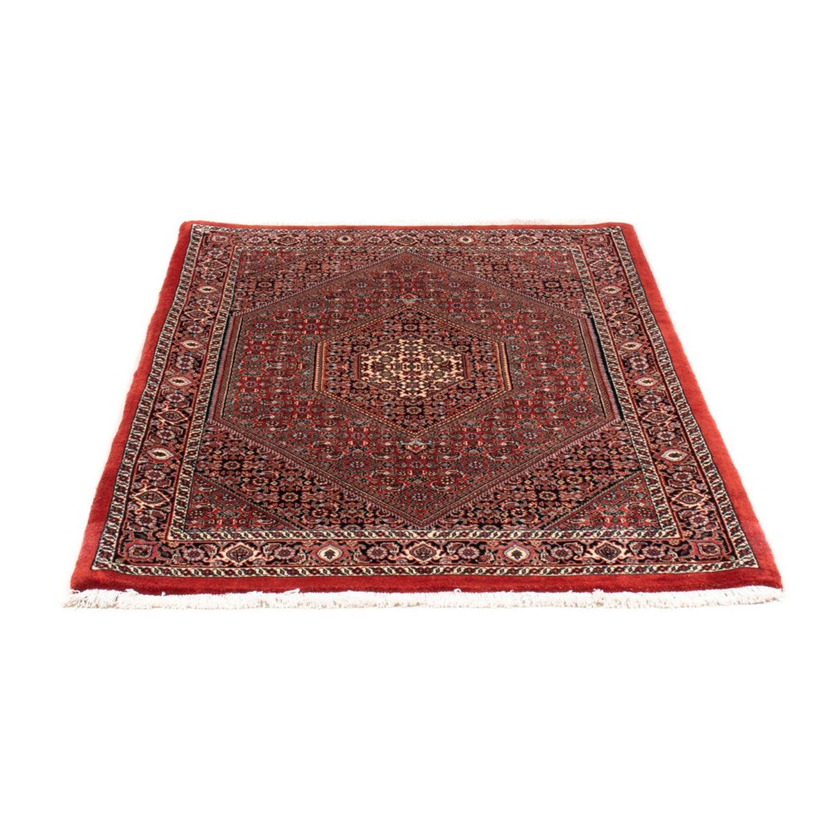 Alfombra persa - Bidjar - 140 x 92 cm - rojo