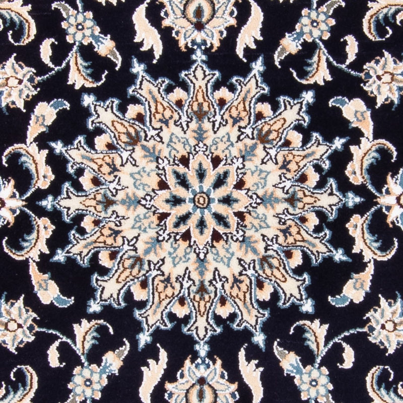 Alfombra Persa - Nain - Real - 150 x 100 cm - azul oscuro