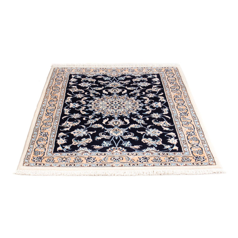 Alfombra Persa - Nain - Real - 150 x 100 cm - azul oscuro
