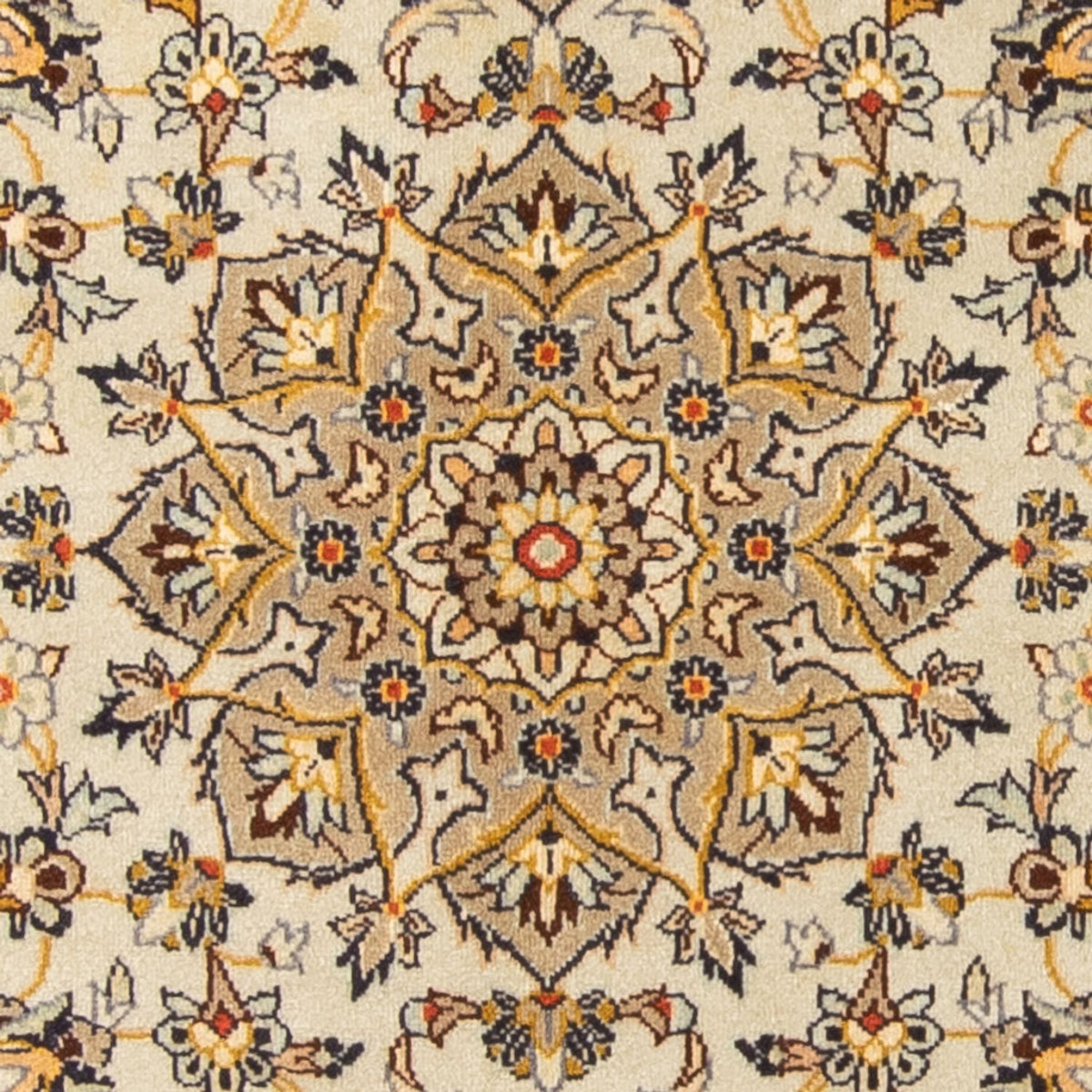 Alfombra persa - Keshan - 171 x 118 cm - beige