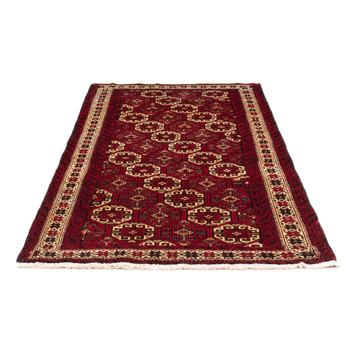 Alfombra de pasillo Alfombra Belutsch - 190 x 99 cm - rojo