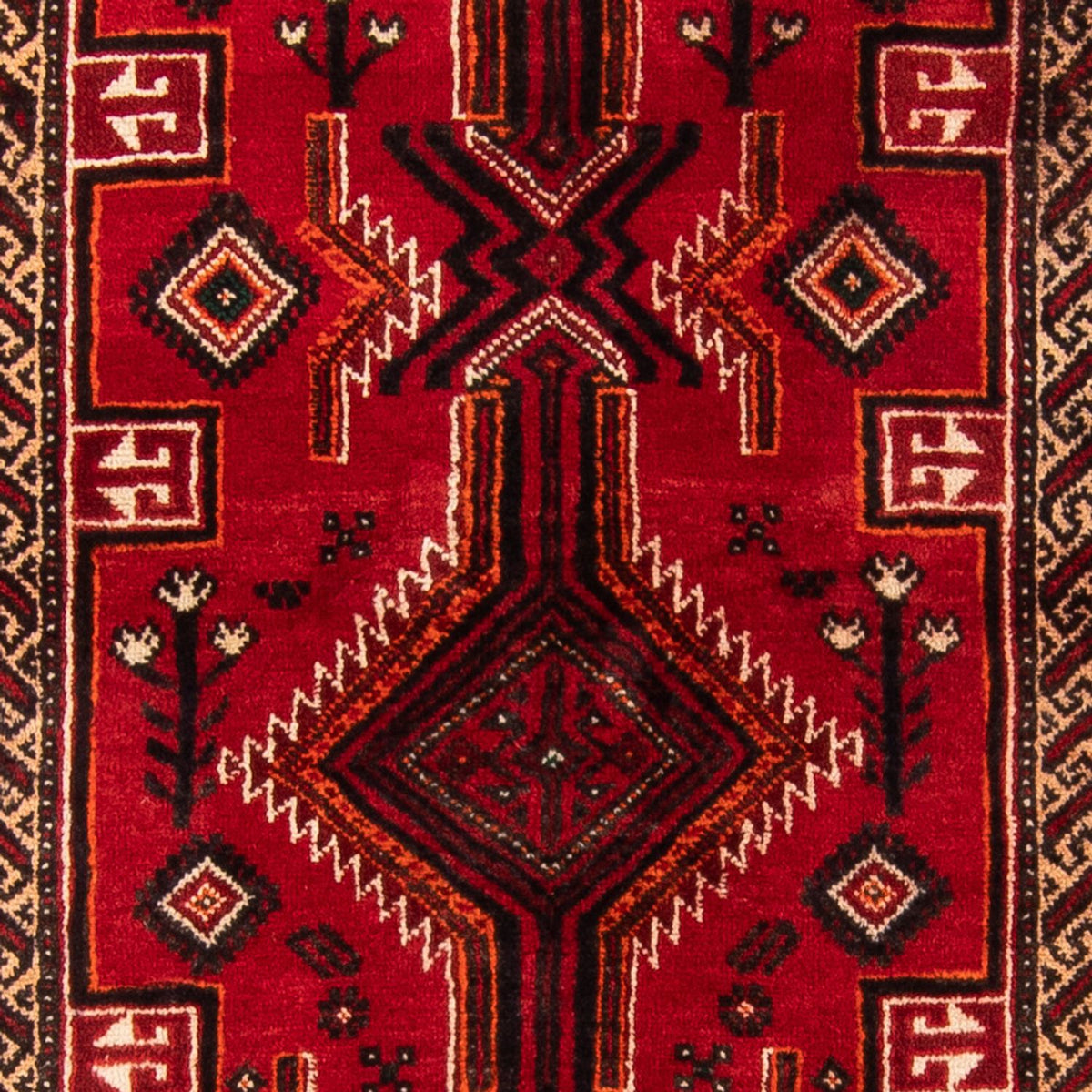 Alfombra de pasillo Alfombra Belutsch - 211 x 102 cm - rojo