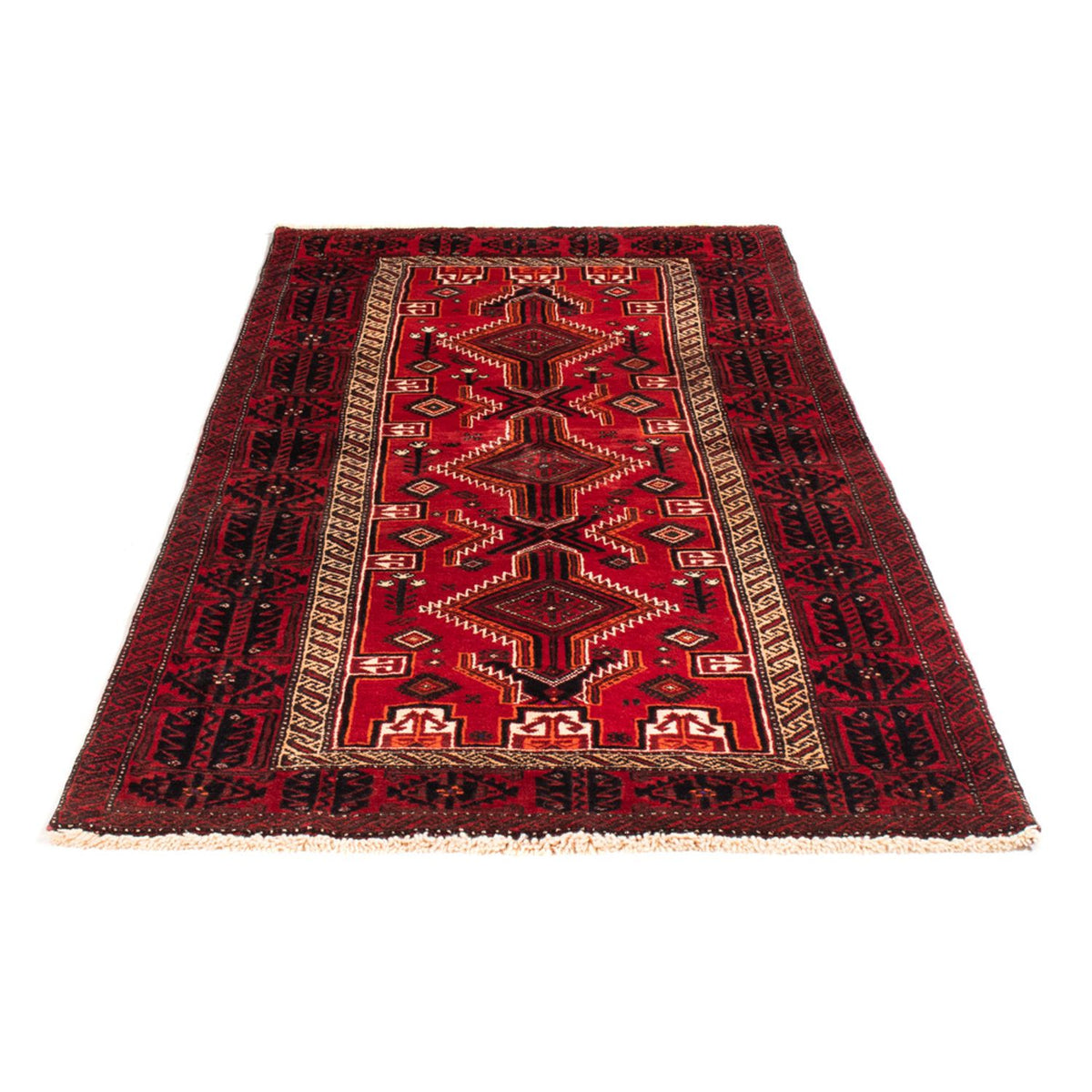 Alfombra de pasillo Alfombra Belutsch - 211 x 102 cm - rojo