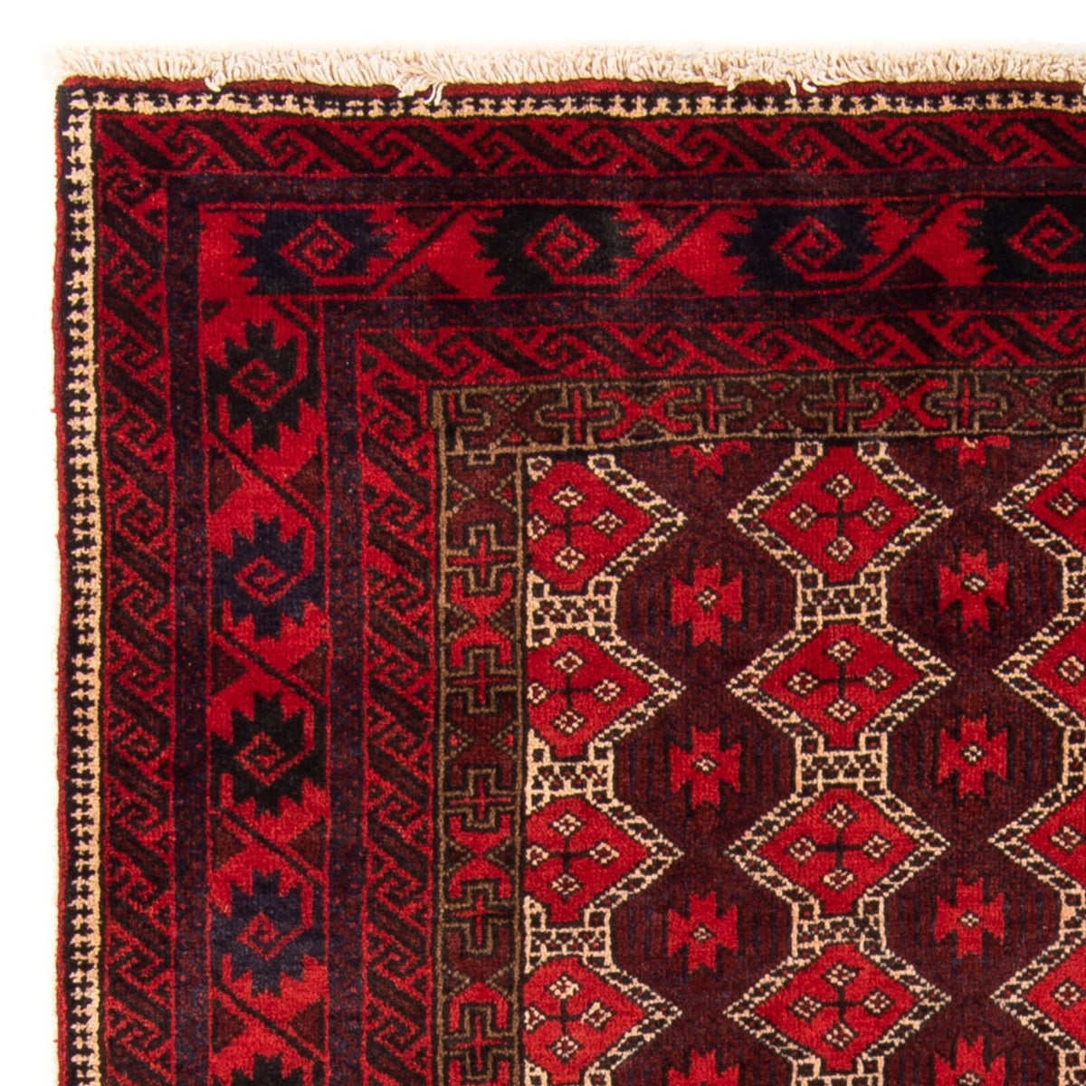 Alfombra de pasillo Alfombra Belutsch - 190 x 95 cm - rojo