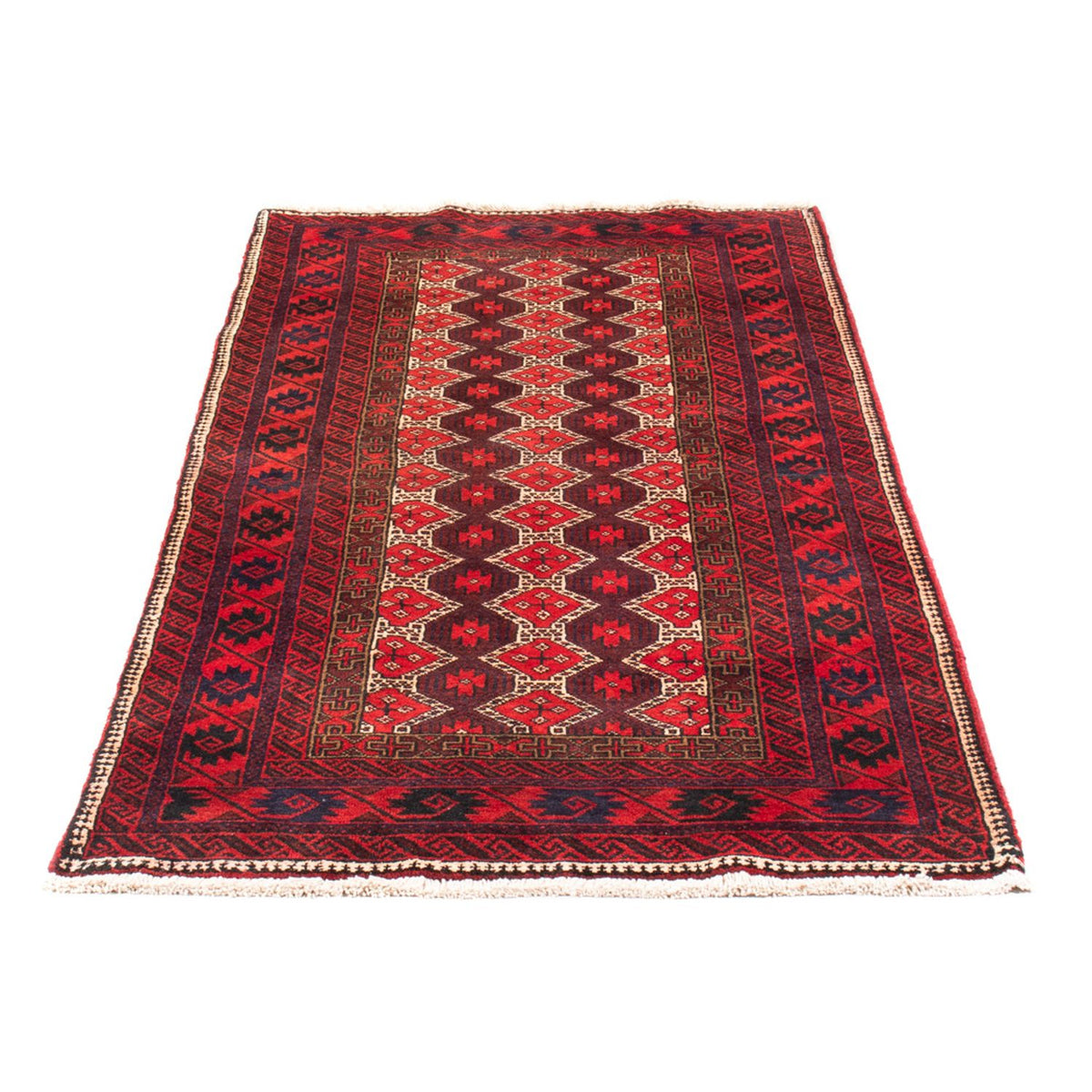 Alfombra de pasillo Alfombra Belutsch - 190 x 95 cm - rojo