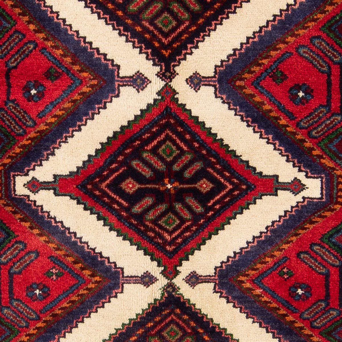Alfombra de pasillo Alfombra persa - Nómada - 201 x 98 cm - rojo
