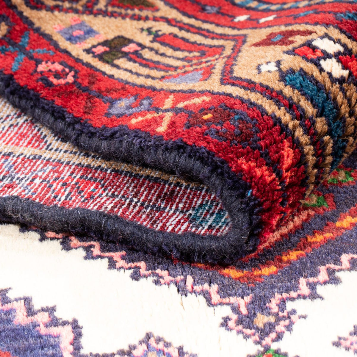Alfombra de pasillo Alfombra persa - Nómada - 201 x 98 cm - rojo