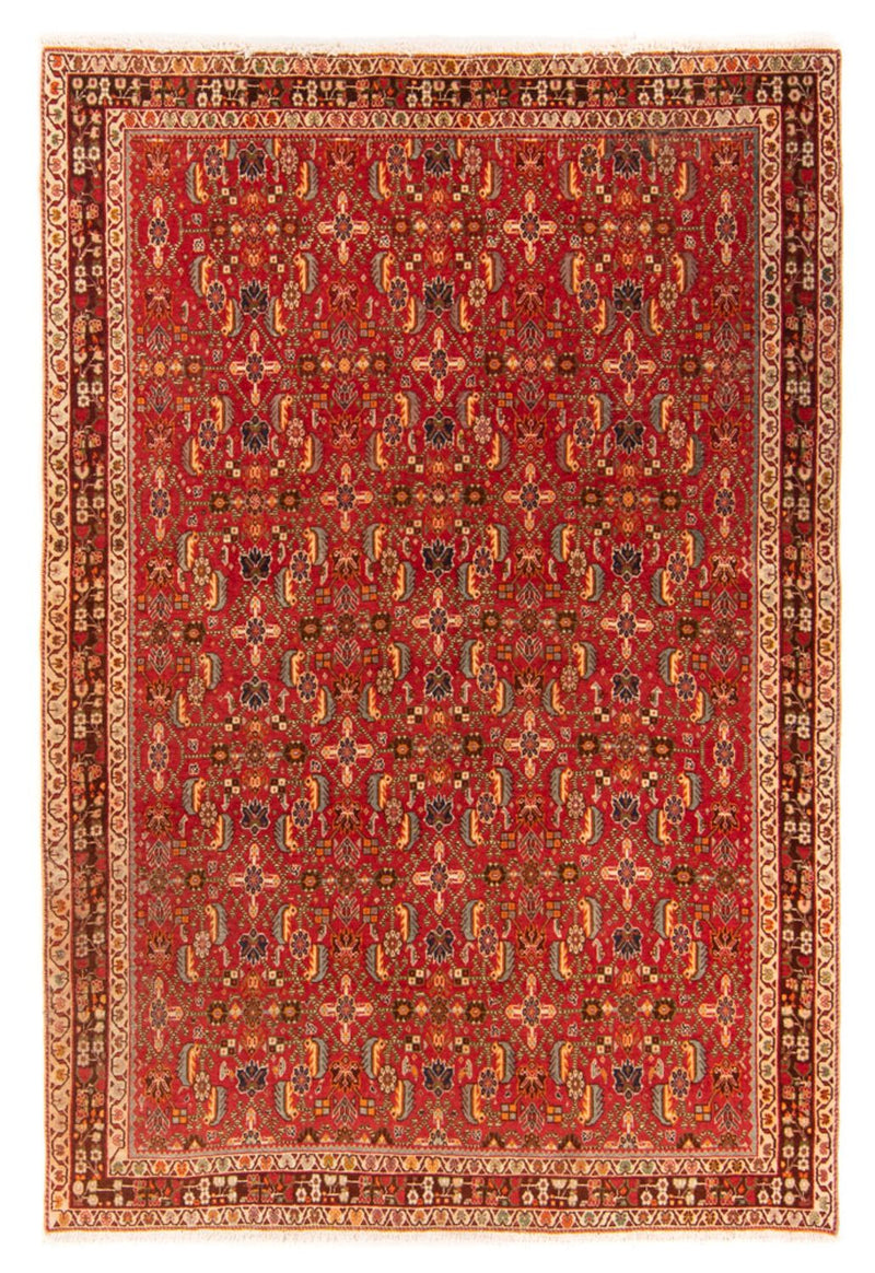 Alfombra Gabbeh - Persa Kashkuli - 192 x 130 cm - rojo