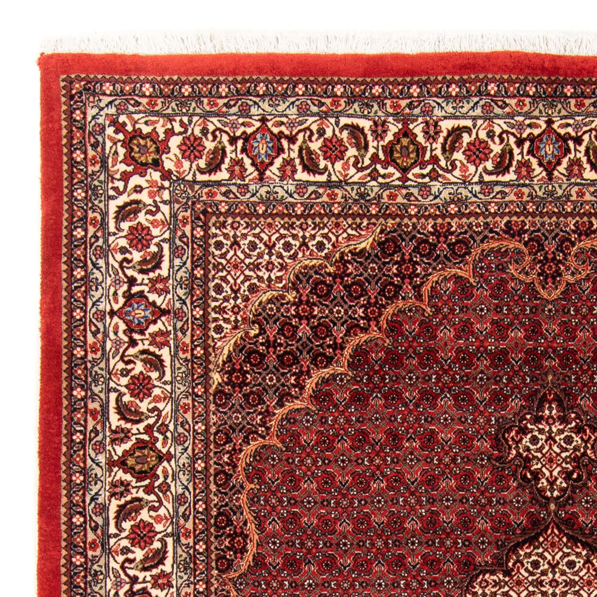 Alfombra persa - Bidjar - 209 x 153 cm - rojo