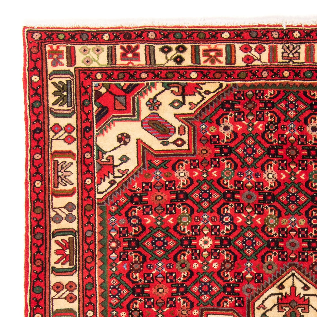 Alfombra persa - Nómada - 198 x 150 cm - rojo