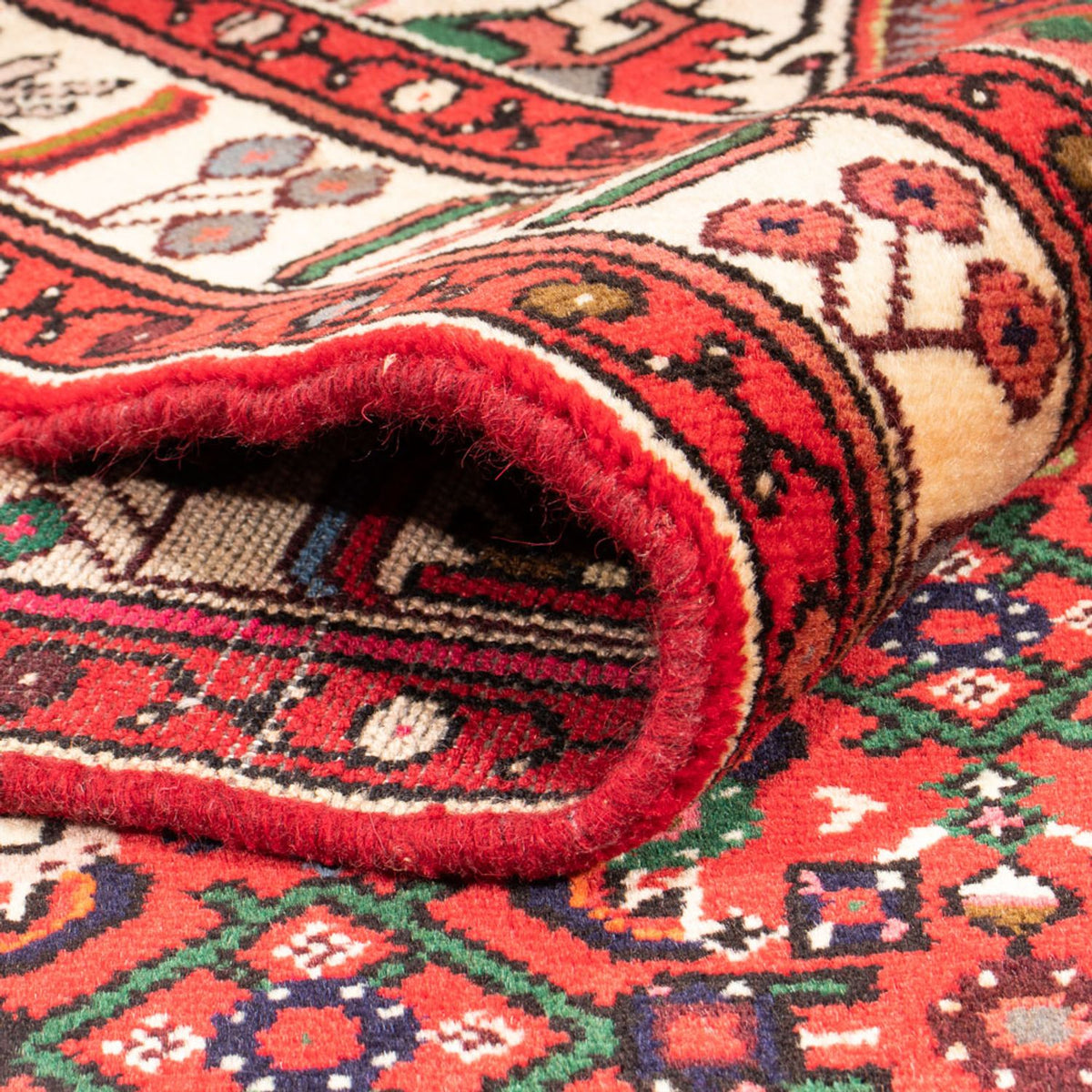 Alfombra persa - Nómada - 198 x 150 cm - rojo
