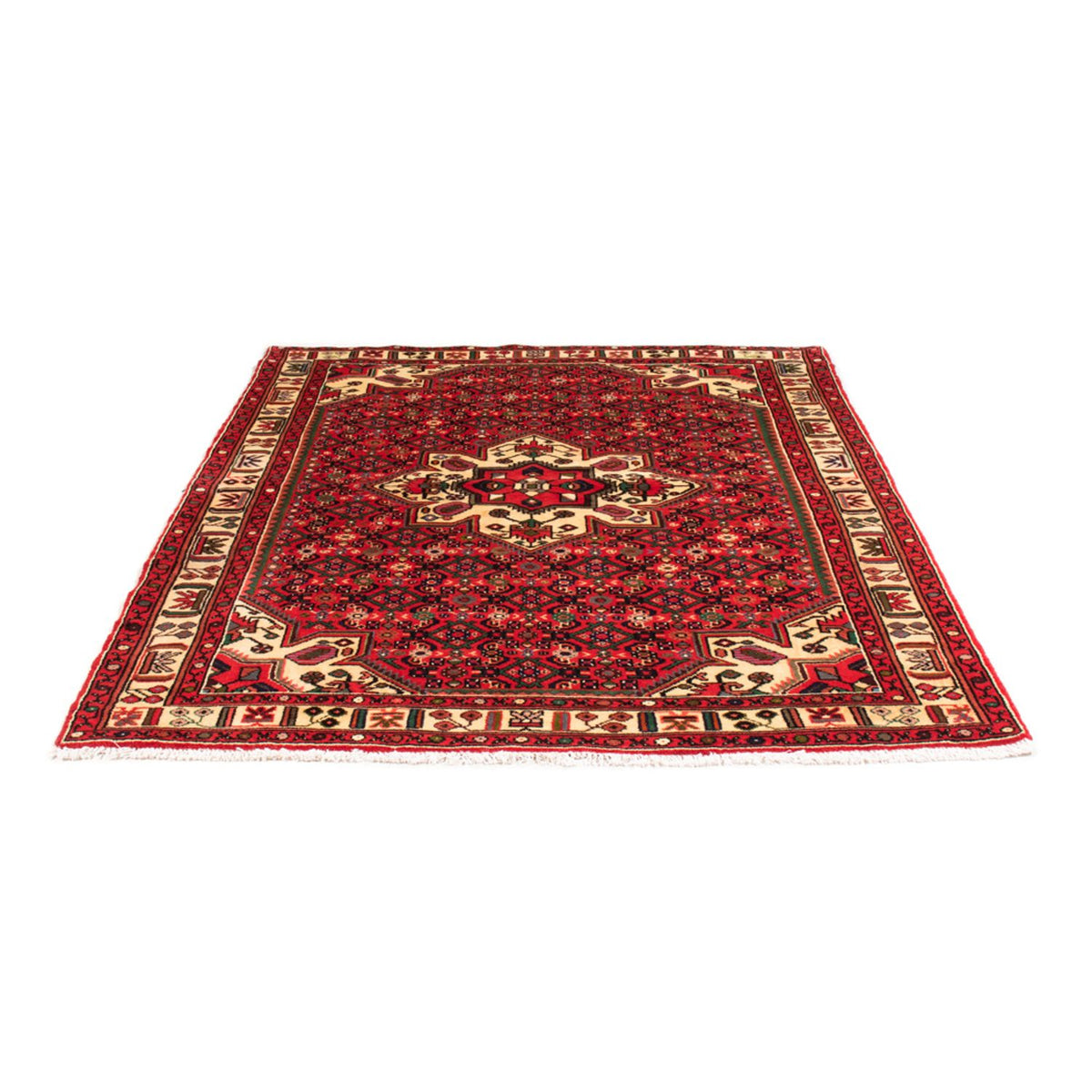 Alfombra persa - Nómada - 198 x 150 cm - rojo