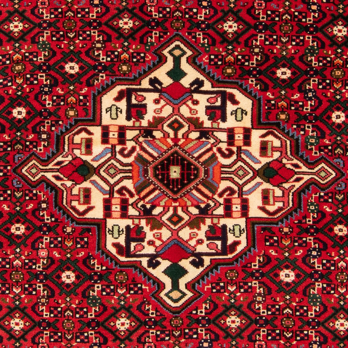 Alfombra persa - Nómada - 198 x 153 cm - rojo