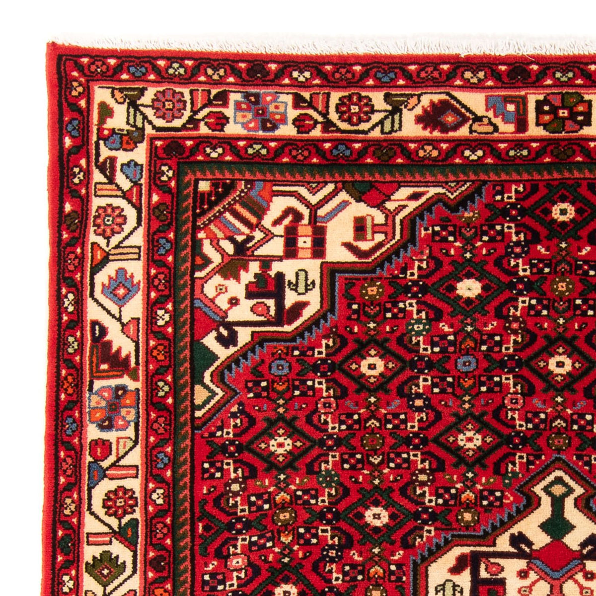 Alfombra persa - Nómada - 198 x 153 cm - rojo