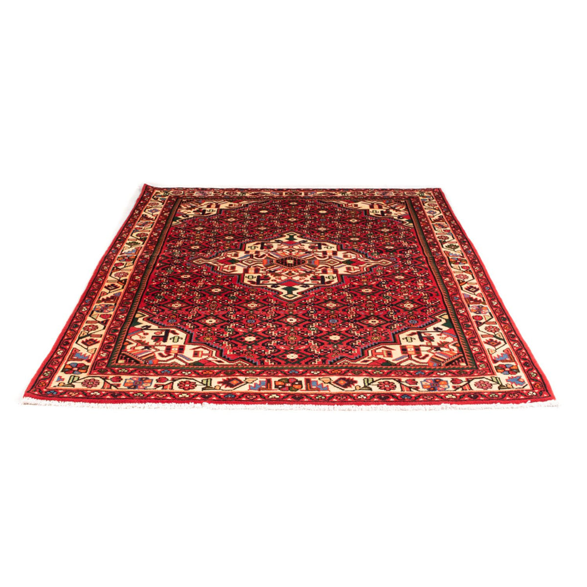 Alfombra persa - Nómada - 198 x 153 cm - rojo