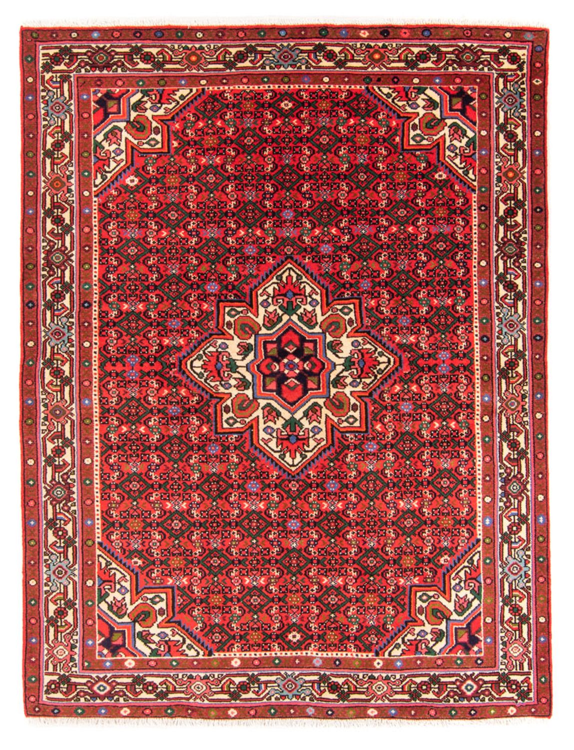 Alfombra persa - Nómada - 204 x 152 cm - rojo