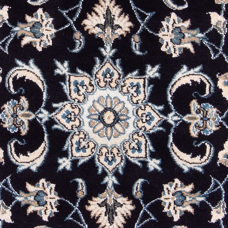 Alfombra persa - Nain - 149 x 69 cm - azul oscuro