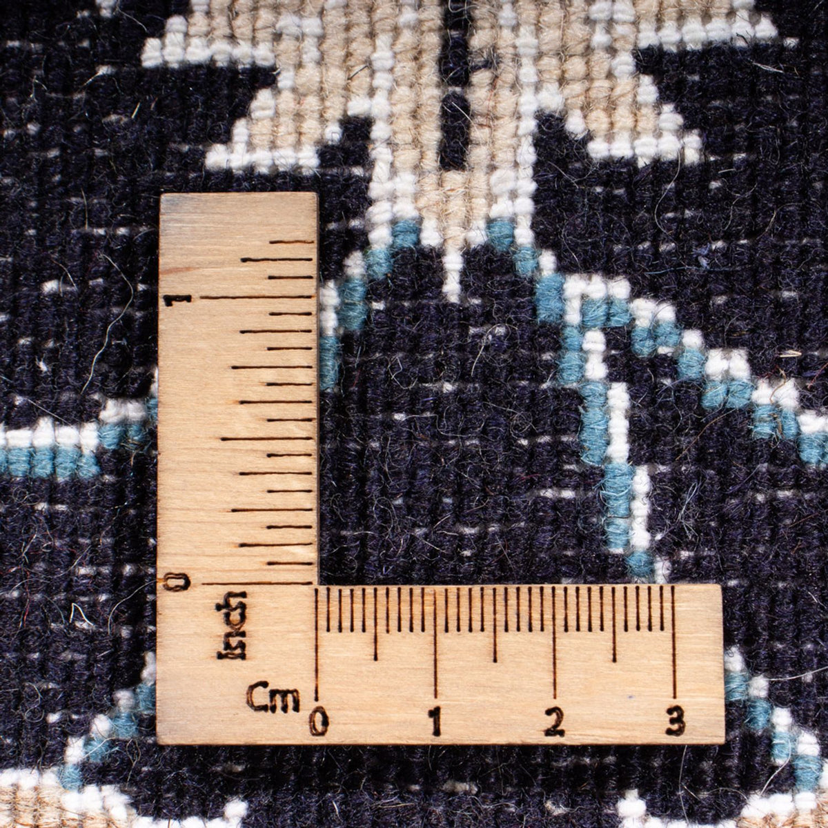 Alfombra persa - Nain - 149 x 69 cm - azul oscuro
