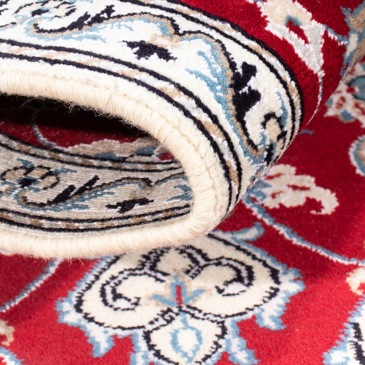 Alfombra persa - Nain - 140 x 68 cm - rojo