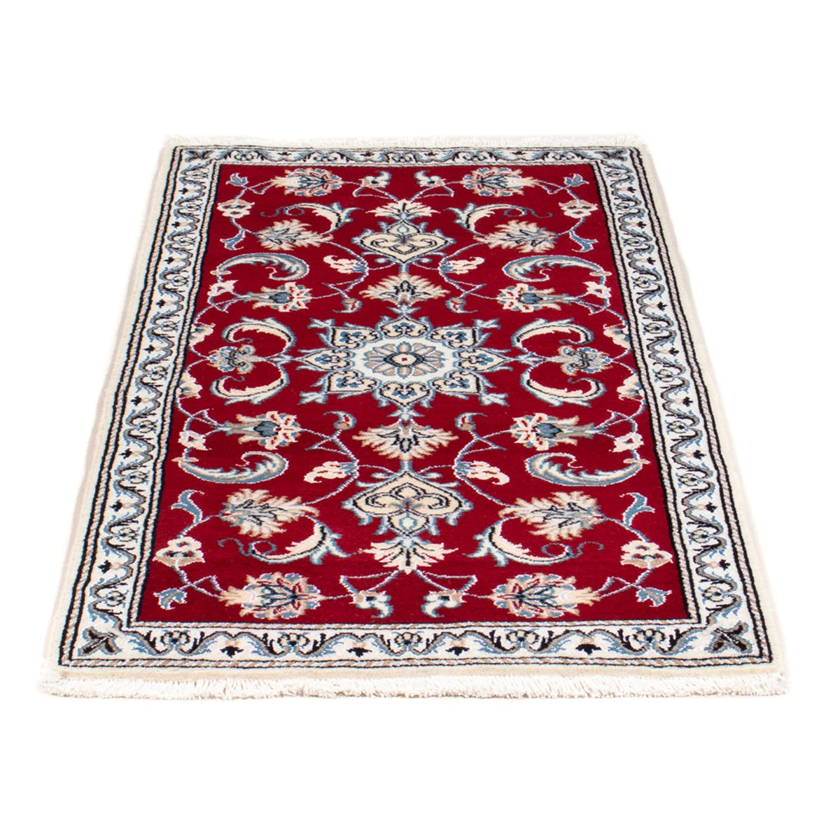 Alfombra persa - Nain - 140 x 68 cm - rojo
