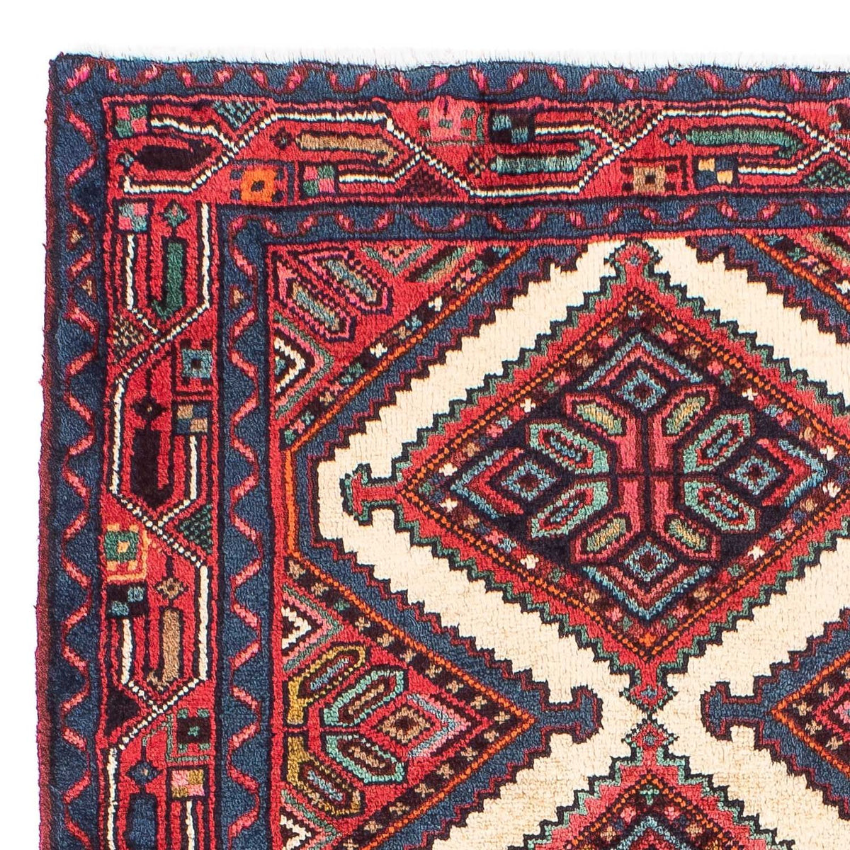 Alfombra persa - Nómada - 116 x 76 cm - multicolor
