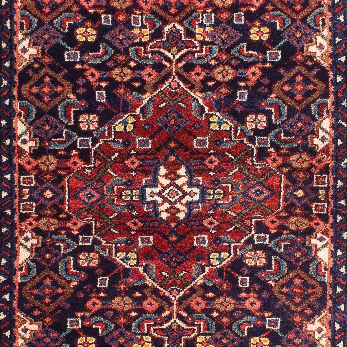 Alfombra persa - Nómada - 138 x 83 cm - azul oscuro