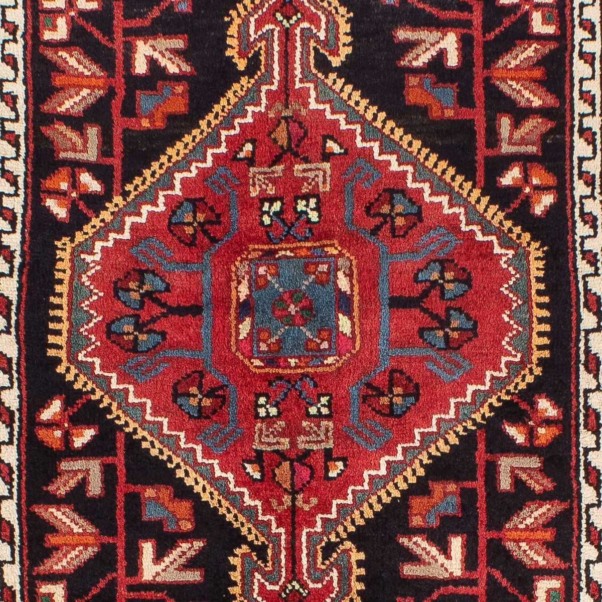 Alfombra persa - Nómada - 136 x 82 cm - azul oscuro