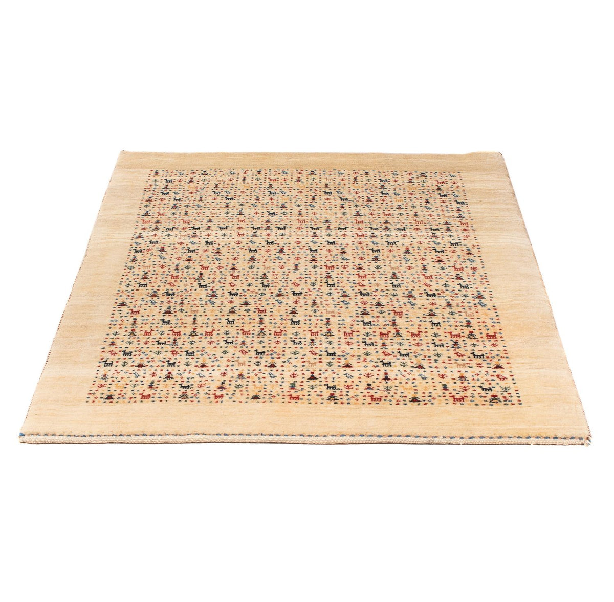 Alfombra Gabbeh - Loribaft Persa - 120 x 87 cm - multicolor