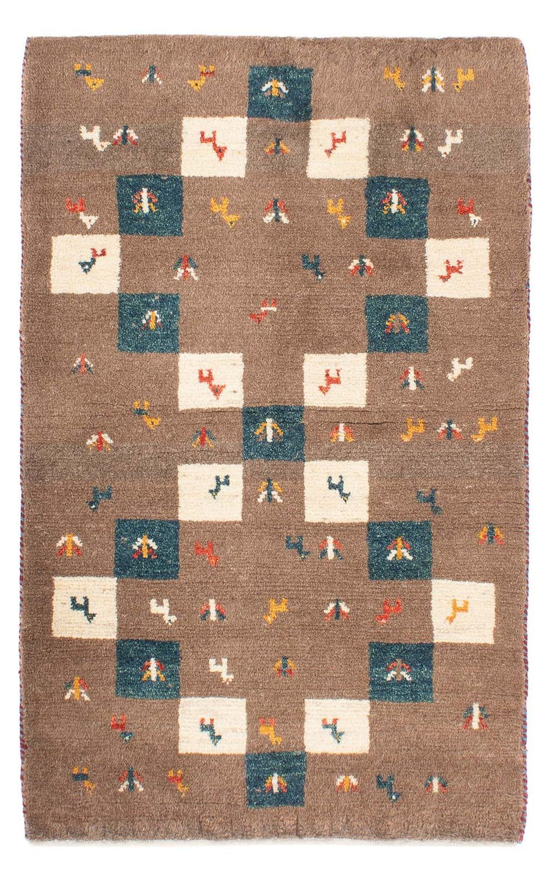 Alfombra Gabbeh - Persa - 139 x 82 cm - marrón