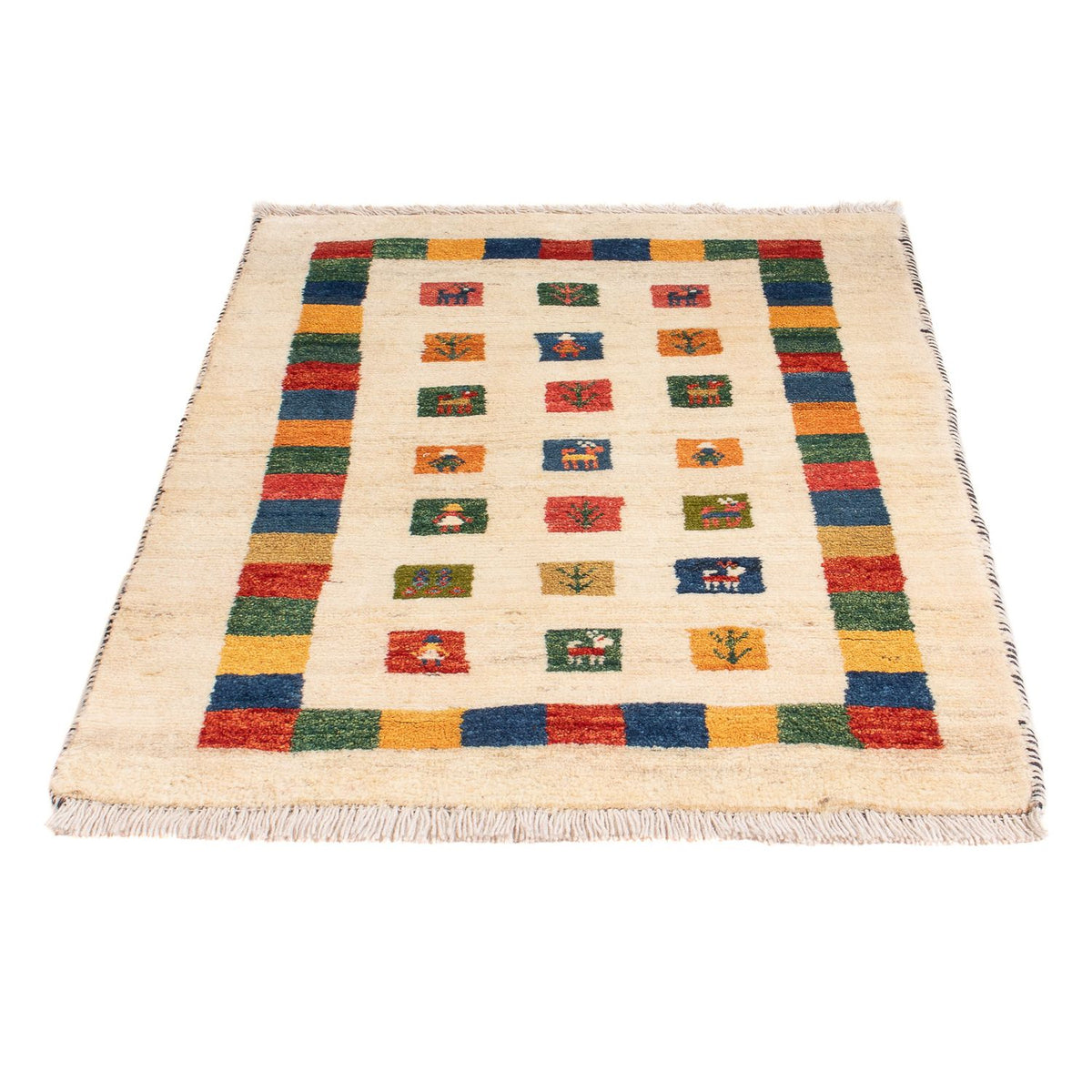 Alfombra Gabbeh - Persa - 122 x 76 cm - multicolor