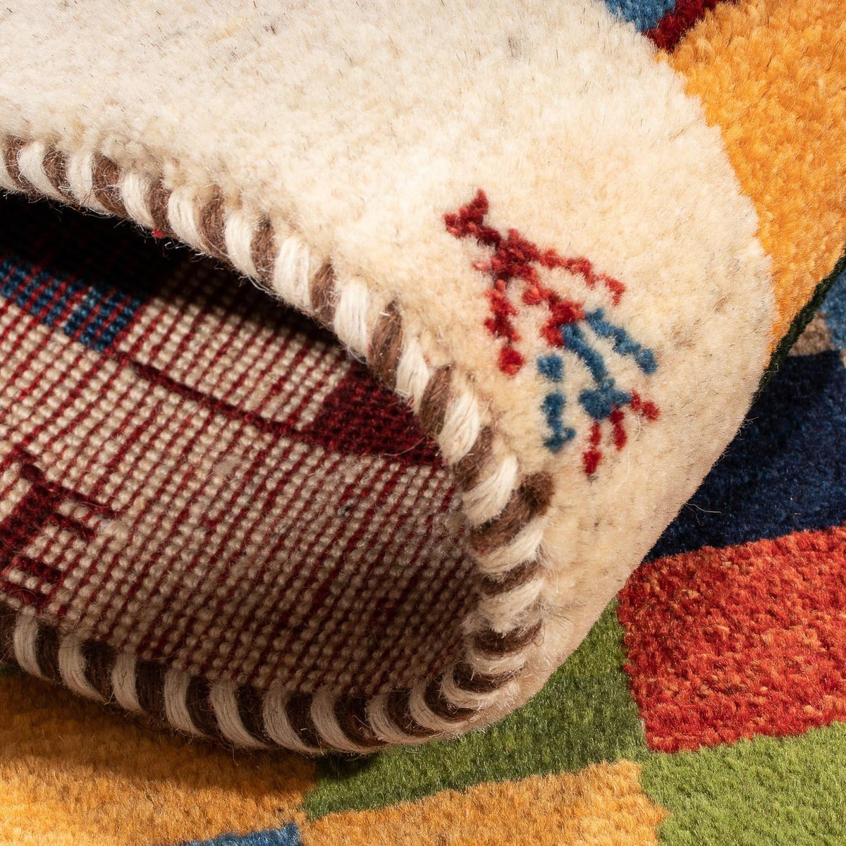 Alfombra Gabbeh - Persa - 125 x 86 cm - multicolor