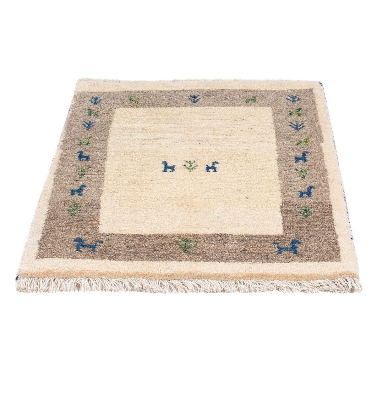 Alfombra Gabbeh - Persa - 90 x 65 cm - beige