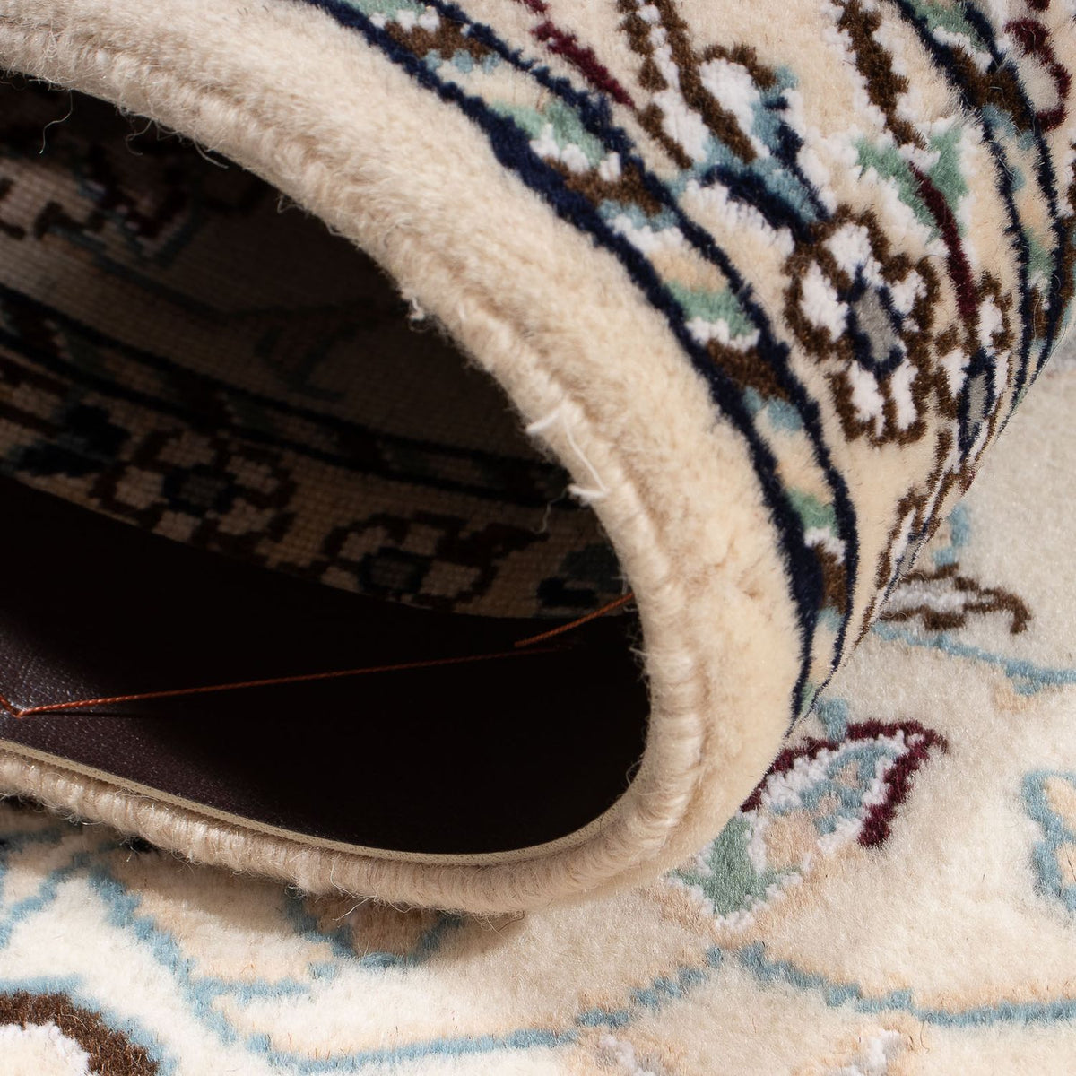 Alfombra Persa - Nain - Real - 90 x 62 cm - beige