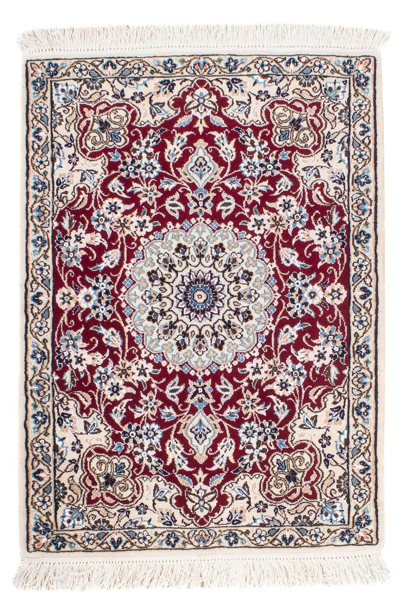 Alfombra Persa - Nain - Real - 93 x 65 cm - rojo