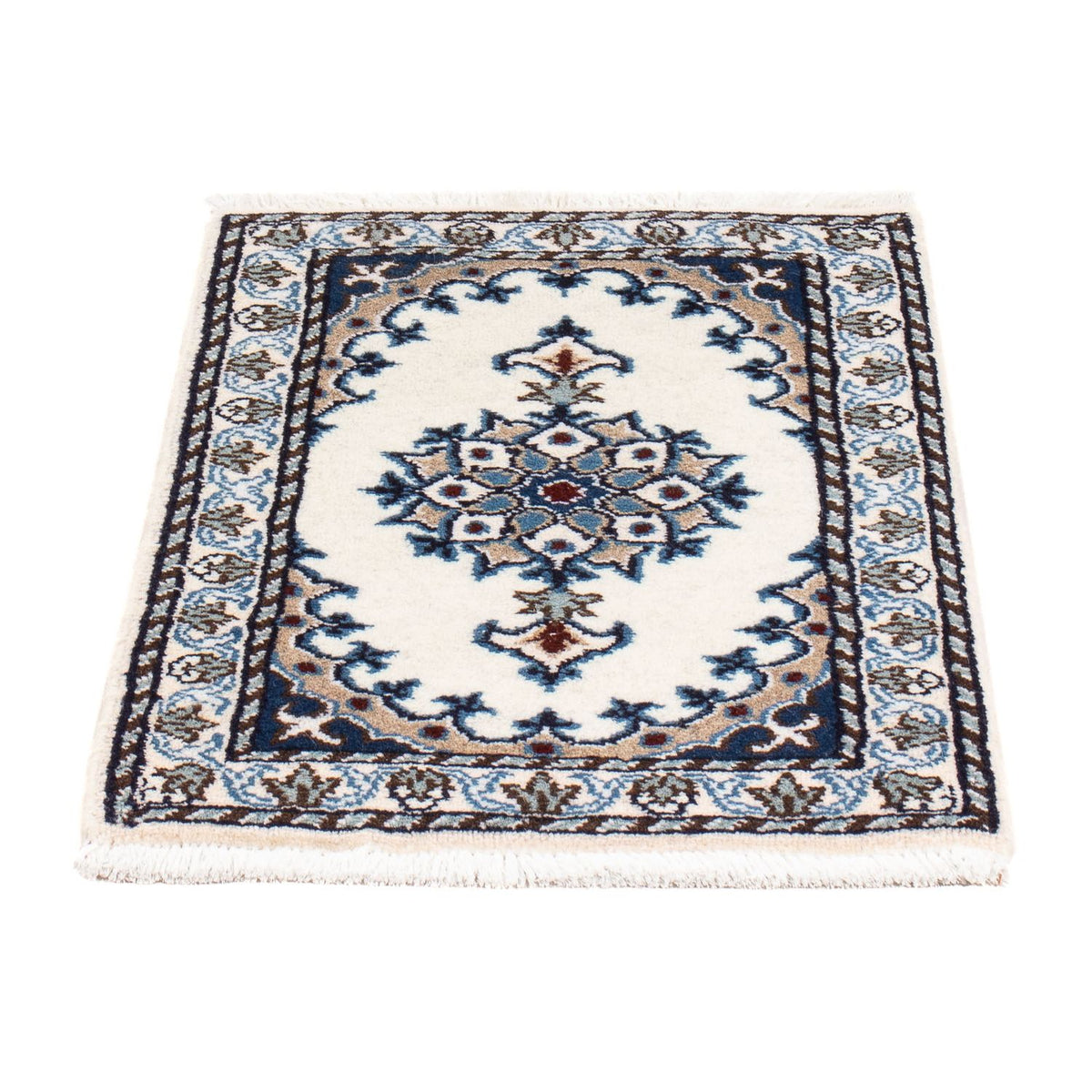 Alfombra persa - Nain - 60 x 40 cm - crema