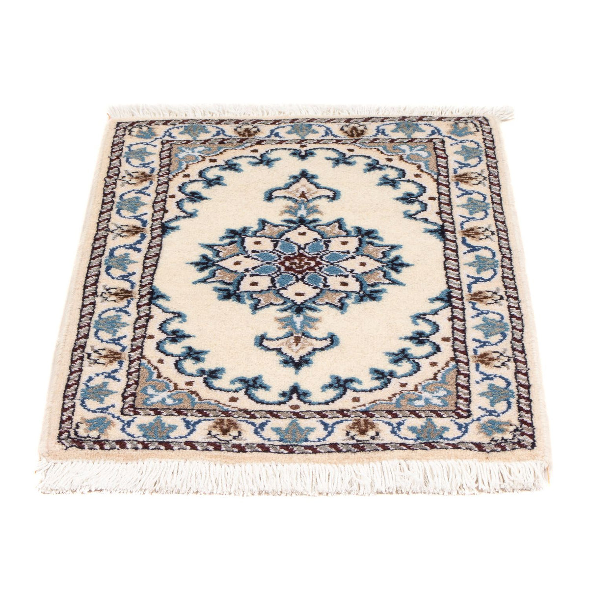 Alfombra persa - Nain - 60 x 40 cm - crema