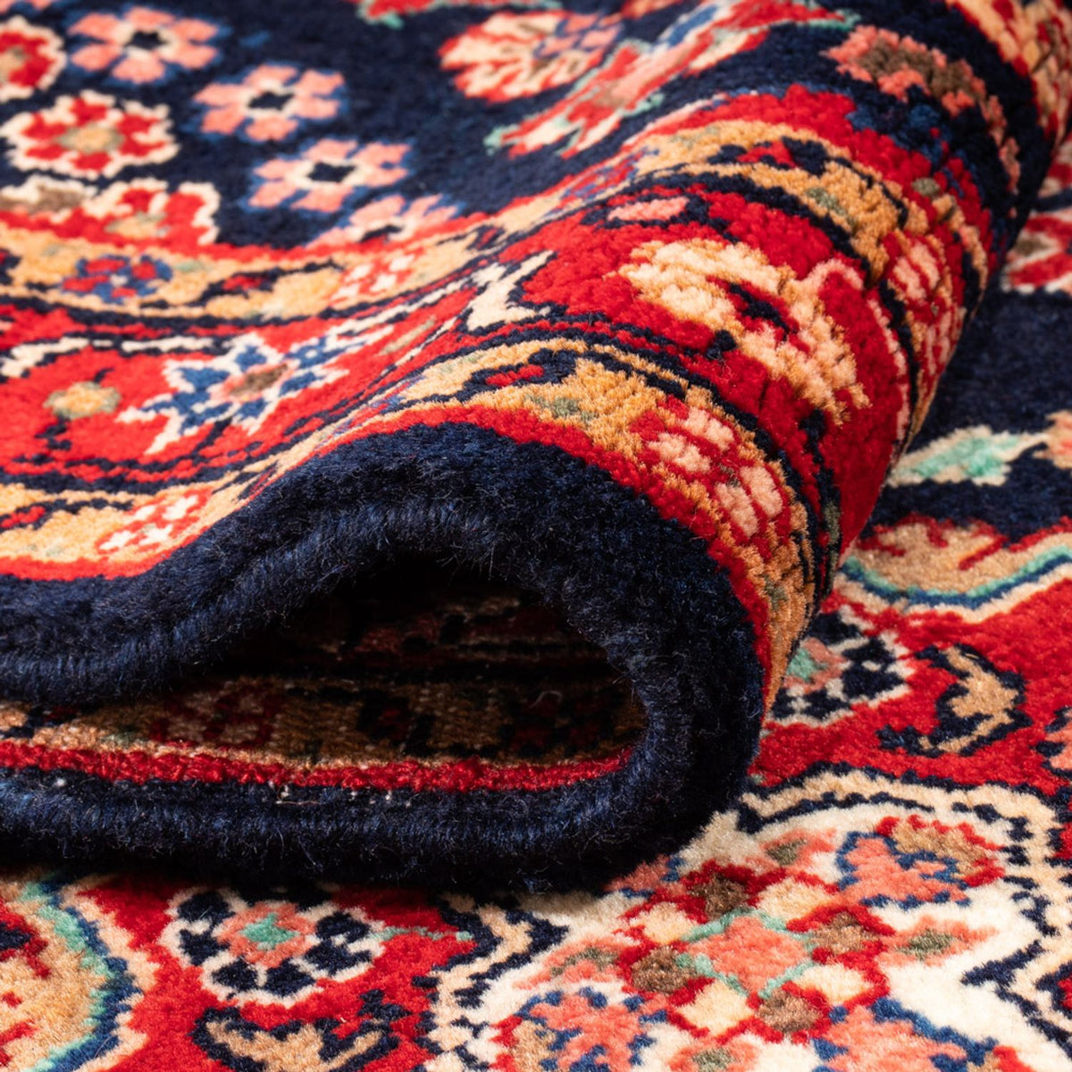 Alfombra de pasillo Alfombra persa - Clásica - 377 x 85 cm - azul oscuro