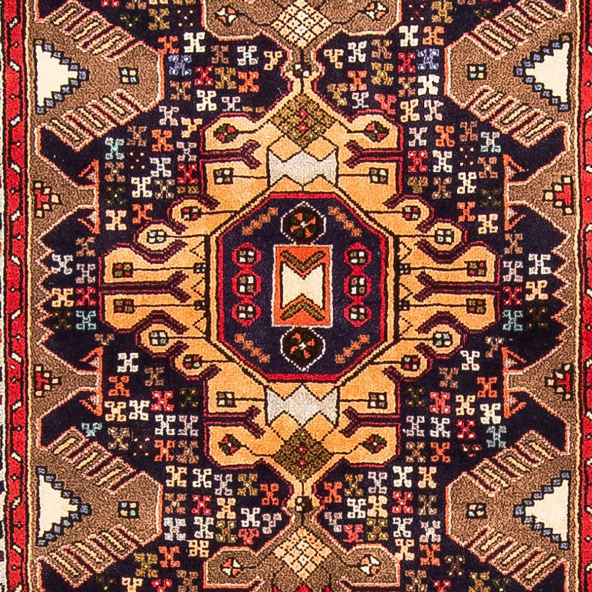 Alfombra de pasillo Alfombra persa - Nómada - 385 x 85 cm - azul oscuro