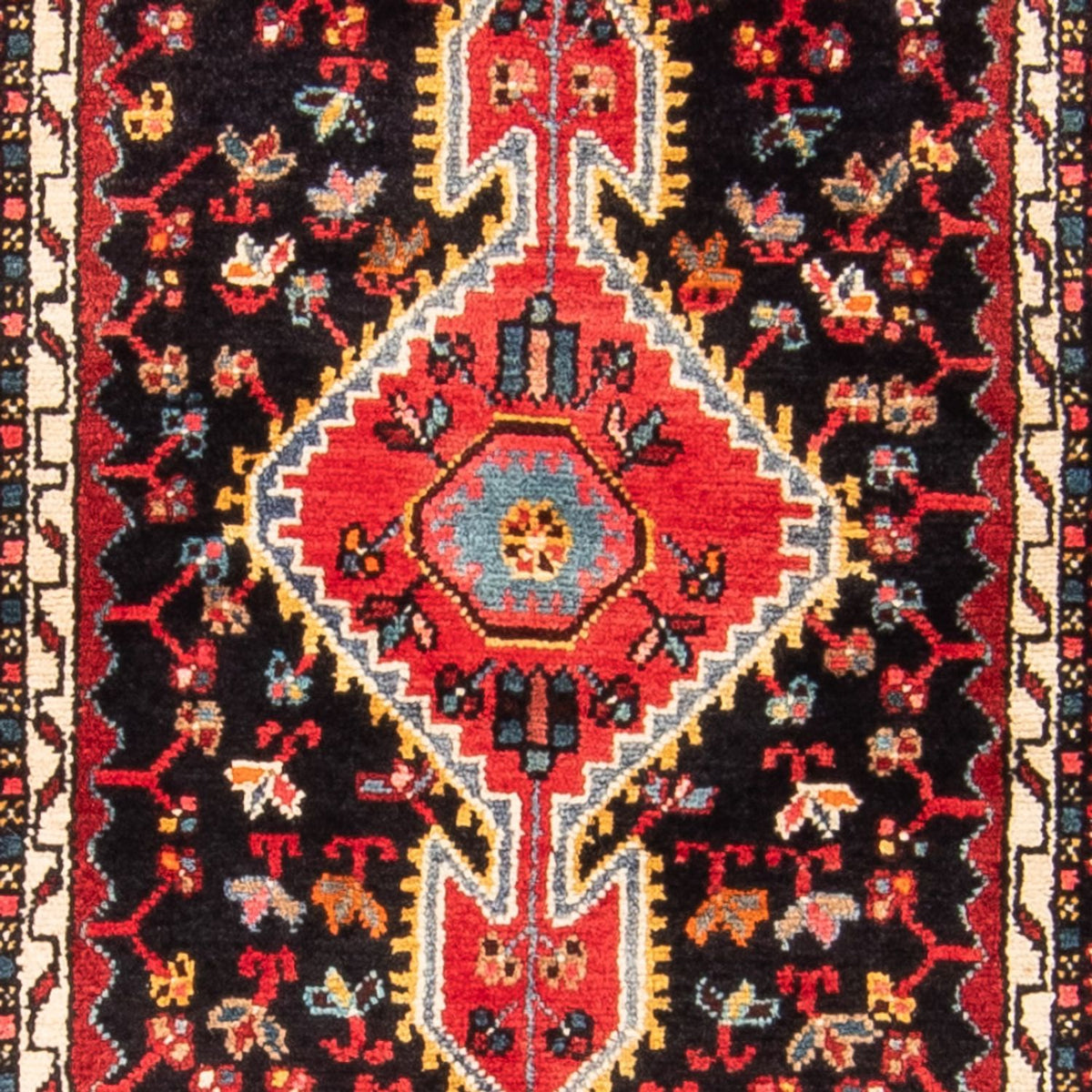 Alfombra persa - Nómada - 164 x 102 cm - azul oscuro