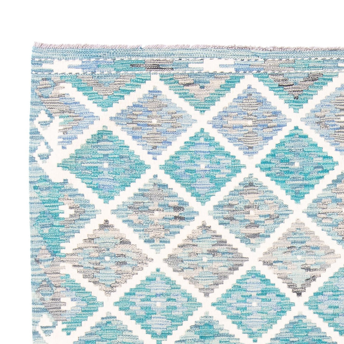 Alfombra Kelim - Tendencia - 241 x 183 cm - multicolor