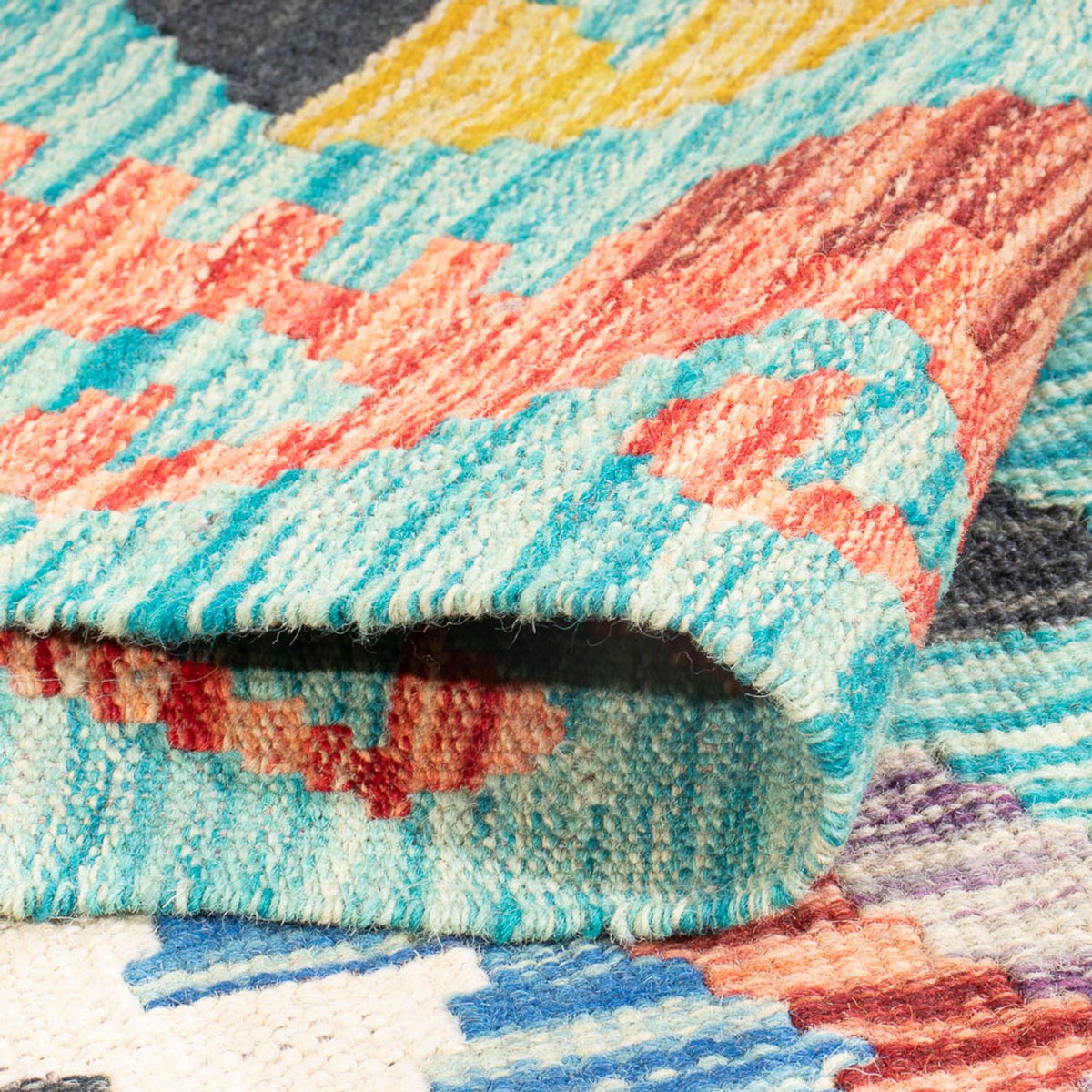 Alfombra Kelim - Splash - 170 x 118 cm - multicolor
